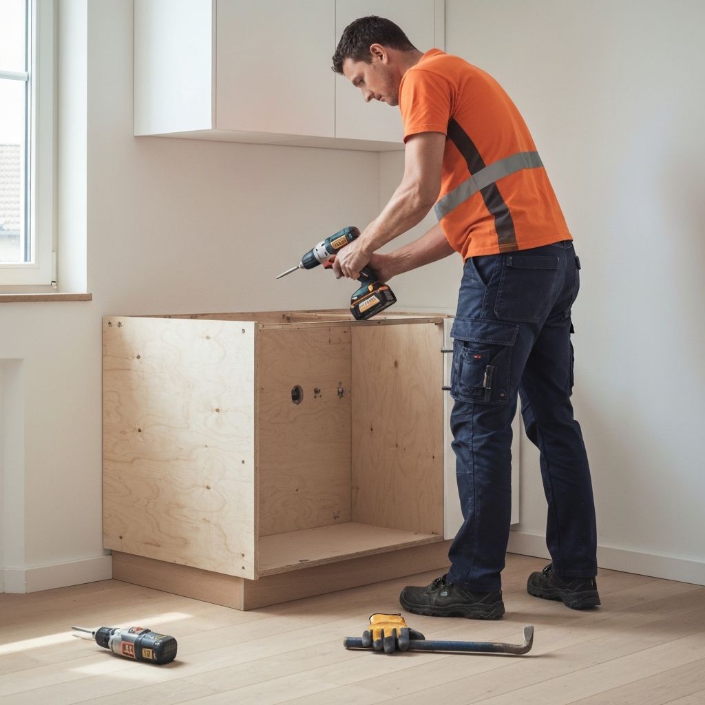 Demontage einer Einbauküche durch einen Schweizer Handwerker